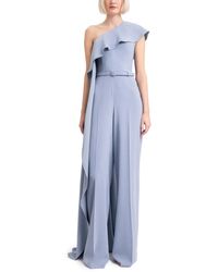 Gemy Maalouf - One-Shoulder Ruffled Jumpsuit - Lyst