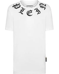 Philipp Plein - Gothic Plein Cotton T-Shirt - Lyst
