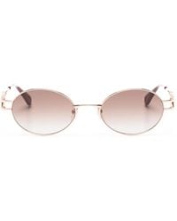 Zadig & Voltaire - Wing-Motif Oval-Frame Sunglasses - Lyst