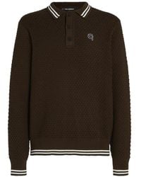KARL LAGERFELD - Ikon Waffle-Knit Sweater - Lyst