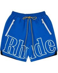Rhude - Logo-Print Swim Shorts - Lyst