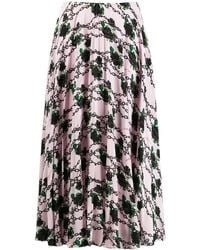 Valentino Garavani - X Undercover Silk Pleated Skirt - Lyst