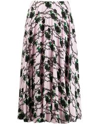 Valentino Garavani - X Undercover Silk Pleated Skirt - Lyst