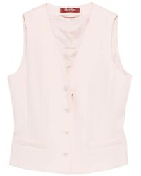 Max Mara - Mstmadia Button V-Neck Jacket - Lyst