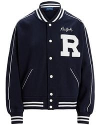 Polo Ralph Lauren - Veste Rayée À Logo Appliqué - Lyst