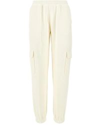 Emporio Armani - Pantaloni Con Vita Elasticizzata E Tasche Cargo - Lyst