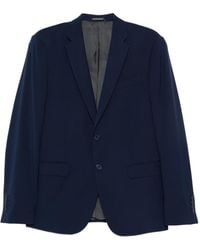 Emporio Armani - Pak Met Enkele Rij Knopen Van Scheerwol - Lyst