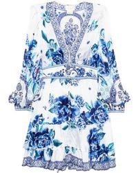 CAMILLA - Rüschenkleid mit Knopfleiste - Lyst