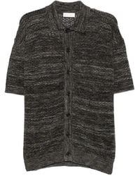 Roberto Collina - Chemise En Maille Ajourée À Manches Courtes - Lyst