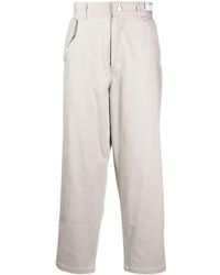 Izzue - Low-rise Straight-leg Cropped Trousers - Lyst