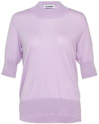 Jil Sander - Mock-Neck Cashmere Top - Lyst