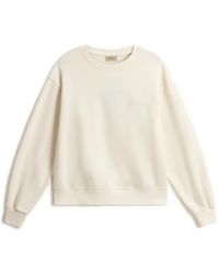 Woolrich - Logo-Embroidered Crew-Neck Sweatshirt - Lyst