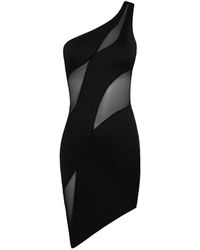 OW Collection - Robe Courte Curve À Design Asymétrique - Lyst