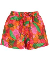 Banana Moon - Floral Drawstring Shorts - Lyst