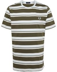 Fred Perry - Embroidered-logo Cotton T-shirt - Lyst