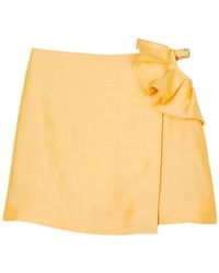 Sandro - Falda corta con detalle de volantes - Lyst