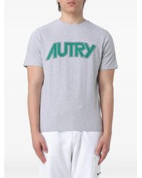 Autry - Camiseta De Algodón Con Logo Estampado - Lyst