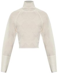 IRO - Argyle-Knit Roll-Neck Sweater - Lyst