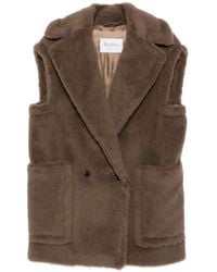 Max Mara - Sleeveless Teddy Jacket - Lyst
