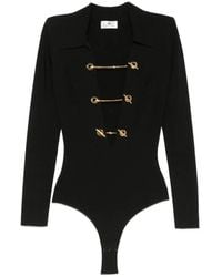 Elisabetta Franchi - Cut-Out Chain-Link Bodysuit - Lyst