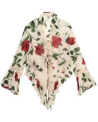 Blumarine - Chemise À Fleurs - Lyst