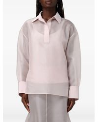Agnona - Collared Blouse - Lyst