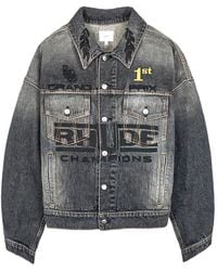 Rhude - Tire Denim Trucker Jacket - Lyst