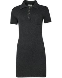 KHAITE - Robe Courte Nehra En Maille Côtelée - Lyst