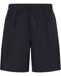 Emporio Armani - Shorts Con Vita Elasticizzata - Lyst