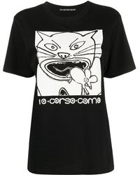 10 Corso Como - Cat-print Cotton T-shirt - Lyst