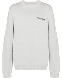 Helmut Lang - Ribbed-Knit Panelled Jumper - Lyst