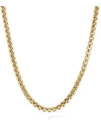 David Yurman - 18Kt Box Chain Necklace (2.7Mm) - Lyst