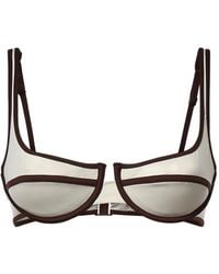 MC2 Saint Barth - Amira String Underwired Contrast-Trim Bikini Top - Lyst