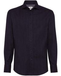 Brunello Cucinelli - コットンブレンド シャツ - Lyst