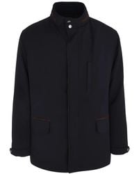 Luciano Barbera - Techno High-Neck Coat - Lyst