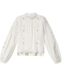 Isabel Marant - Rubra Embroidered Ramie Blouse - Lyst