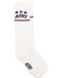 Autry - Jacquard-logo Socks - Lyst