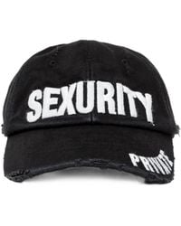 Protocol Index - Graphic-Embroidered Distressed Cap - Lyst