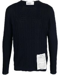 Ballantyne - Crew-Neck Pointelle-Knit Jumper - Lyst