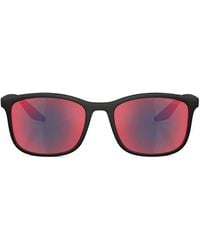Prada Linea Rossa - Rectangle-Frame Sunglasses - Lyst