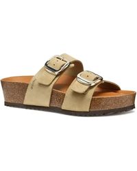 Geox - Sandali Slides Con Doppia Fibbia - Lyst