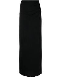 Magda Butrym - Plunge-Detail Gathered Maxi Skirt - Lyst