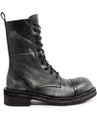Ann Demeulemeester - Aric Lace-Up Ankle Boots - Lyst