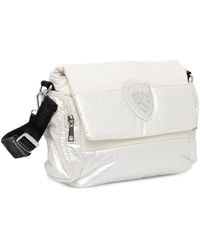 Blauer - Embellished-Logo Padded Shoulder Bag - Lyst