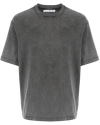 Acne Studios - T-shirt en coton à patch logo - Lyst