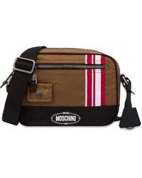 Moschino - Kuriertasche Mit Logo-Applikation - Lyst