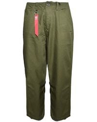 Alpha Industries - Herringbone-Weave Tapered-Leg Trousers - Lyst