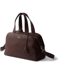 Prada - Große Tote Bag Aus Leder - Lyst