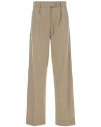 Miu Miu - Panama Logo-Embroidered Trousers - Lyst
