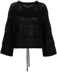 Stella McCartney - Open-Knit Cotton Jumper - Lyst